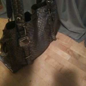 Jessica Simpson large metalic tote